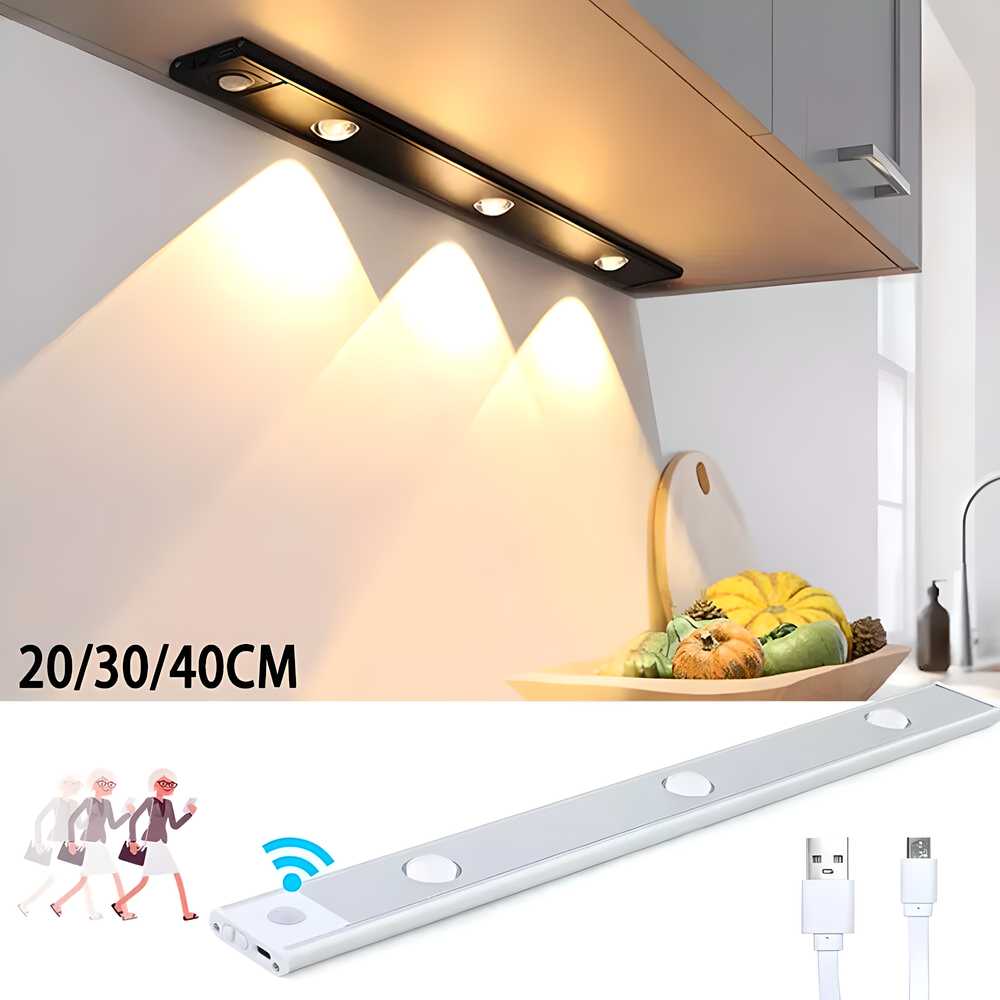 LED Motion Sensor Ceiling/Cabinet Aesthetic Light With USB Rechargeable